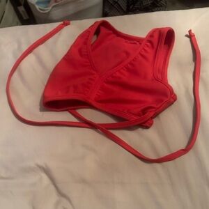 Kids Red Sleeveless Top. Five the label.